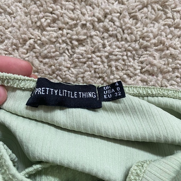 Green bodycon strapless dress - Picture 3 of 4